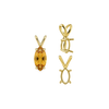 ITI NYC Marquise Shape Four Prong Double Wire Pendants in 14K Gold (5.00 x 3.00 mm - 12.00 x 6.00 mm)