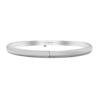 Sheridan Sq. Hinged Bangle Bracelet with Smooth Design in Sterling Silver