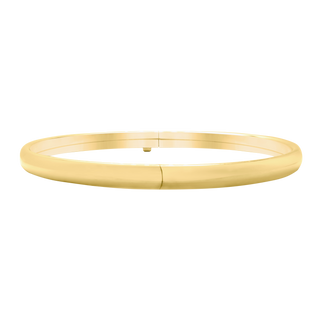 Sheridan Sq. Hinged Bangle Bracelet with Smooth Design in Gold Filled