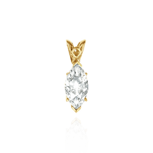 Load image into Gallery viewer, 14K Gold ITI NYC Marquise Shape V-end and Four Prong Filigree Pendants in 14K Gold (5.00 x 3.00 mm - 20.00 x 10.00 mm)
