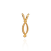 ITI NYC Marquise Shape V-End Double Wire Pendants in 14K Gold (4.25 x 2.25 mm - 10.00 x 5.00 mm)