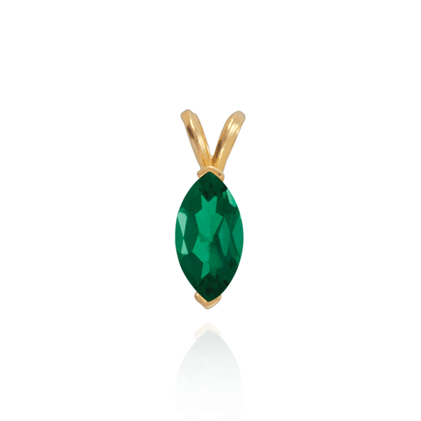 ITI NYC Marquise Shape V-End Double Wire Pendants in 14K Gold (4.25 x 2.25 mm - 10.00 x 5.00 mm)