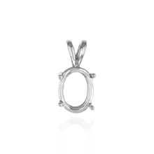 Load image into Gallery viewer, ITI NYC Oval Four Prong Double Wire Pendants in 14K Gold (4.50 x 3.50 mm - 22.00 x 17.00 mm)
