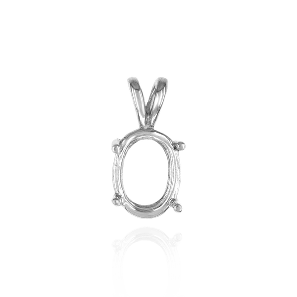 ITI NYC Oval Four Prong Double Wire Pendants in 14K Gold (4.50 x 3.50 mm - 22.00 x 17.00 mm)