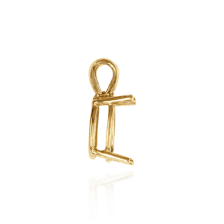 ITI NYC Pear Shape Four Prong Double Wire Pendants in 14K Gold (4.50 x 2.75 mm - 24.00 x 16.00 mm)