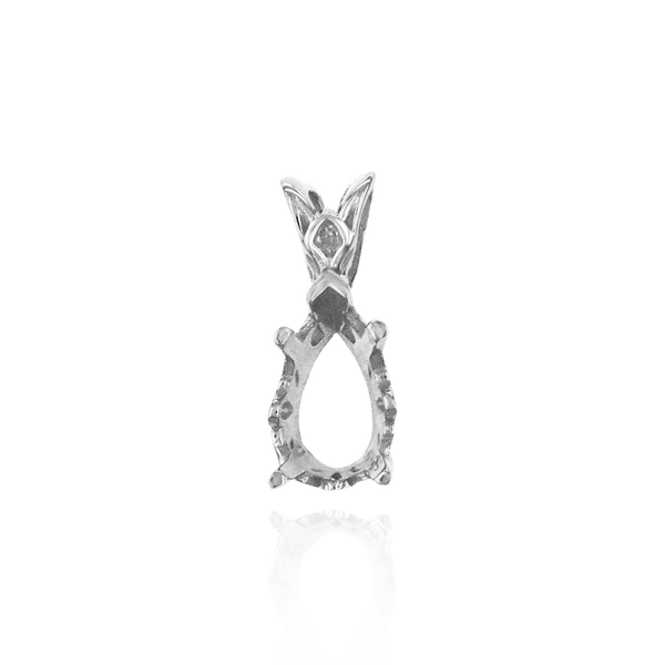 ITI NYC Pear Shape V-end Filigree Pendants in 14K Gold (5.00 x 3.00 mm - 20.00 x 12.00 mm)