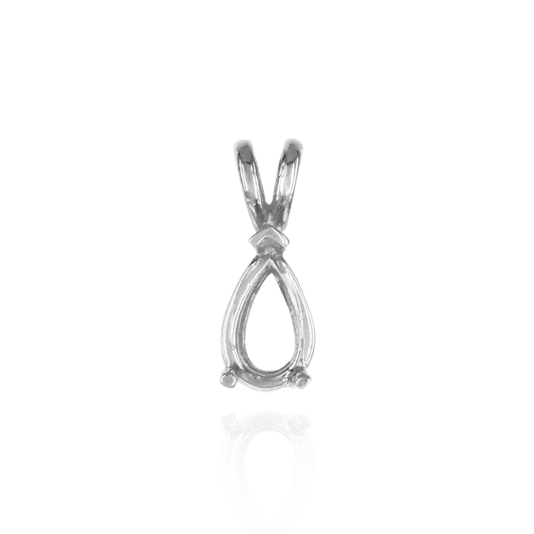 ITI NYC Pear Shape V-End Double Wire Pendants in 14K Gold (4.25 x 2.50 mm - 22.50 x 13.50 mm)