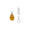 ITI NYC Pear Shape V-End Double Wire Pendants in 14K Gold (5.00 x 3.00 mm - 18.00 x 12.00 mm)