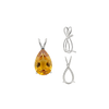 ITI NYC Pear Shape V-End Double Wire Pendants in 14K Gold (5.00 x 3.00 mm - 18.00 x 12.00 mm)