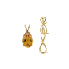 ITI NYC Pear Shape V-End Double Wire Pendants in 14K Gold (5.00 x 3.00 mm - 18.00 x 12.00 mm)