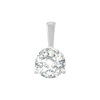 ITI NYC Round Three Prong Basket Pendant in Sterling Silver (3.00 mm - 8.50 mm)