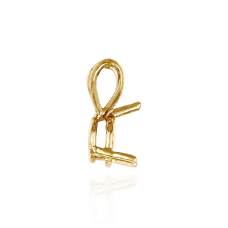 ITI NYC Round Three Prong Double Wire Pendants in 14K Gold (4.00 mm - 6.50 mm)