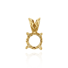 Load image into Gallery viewer, 14K Gold ITI NYC Round Four Prong Filigree Pendants in 14K Gold (3.00 mm - 22.00 mm)

