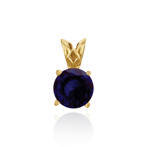 14K Gold ITI NYC Round Four Prong Filigree Pendants in 14K Gold (3.00 mm - 22.00 mm)