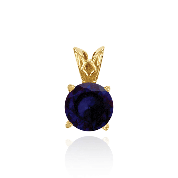 ITI NYC Round Four Prong Filigree Pendants in 14K Gold (3.00 mm - 22.00 mm)