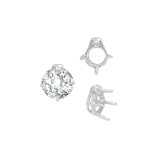 ITI NYC Four Prong Round Slider in 14K Gold (5.50 mm - 10.00 mm)