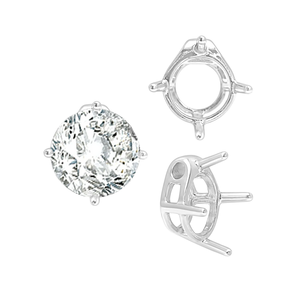 ITI NYC Four Prong Round Slider in 14K Gold (5.50 mm - 10.00 mm)