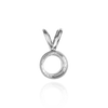 ITI NYC Round Tapered Bezel Pendant with Airline in 14K Gold (3.60 mm - 8.00 mm)