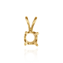Load image into Gallery viewer, 14K Gold ITI NYC Round Four Prong Standard Pendants in 14K Gold (1.75 mm - 8.00 mm)
