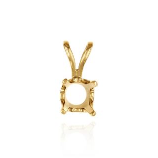 ITI NYC Round Four Prong Standard Pendants in 14K Gold (1.75 mm - 8.00 mm)