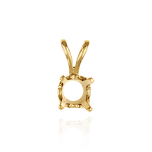 Load image into Gallery viewer, 14K Gold ITI NYC Round Four Prong Standard Pendants in 14K Gold (1.75 mm - 8.00 mm)
