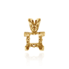ITI NYC Square V-End Filigree Pendants in 14K Gold (4.00 mm - 12.00 mm)