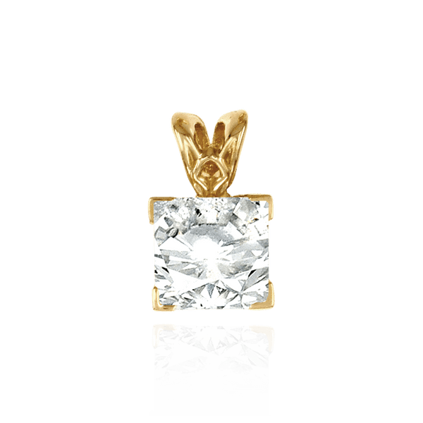 ITI NYC Square V-End Filigree Pendants in 14K Gold (4.00 mm - 12.00 mm)