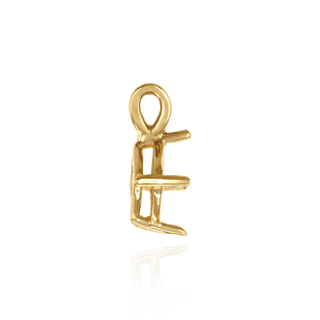 ITI NYC Square Four Prong Double Wire Pendants in 14K Gold (3.00 mm - 5.50 mm)