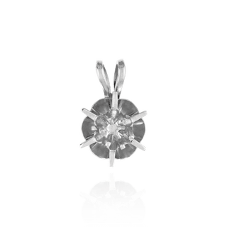 ITI NYC Round Six Prong Spoke Setting In Reflector Pendants in 14K Gold (1.30 mm - 4.75 mm)