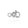 ITI NYC Lobster Locks With Diamonds (6.9 x 11.3 mm)