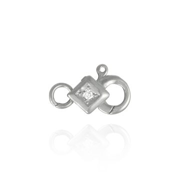 ITI NYC Lobster Locks With Diamonds (6.9 x 11.3 mm)