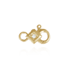 ITI NYC Lobster Locks With Diamonds (6.9 x 11.3 mm)