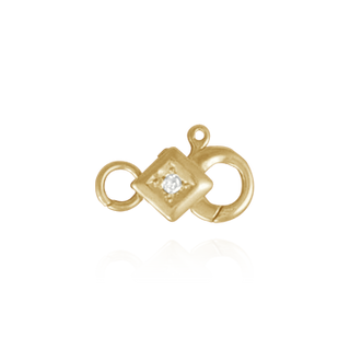 ITI NYC Lobster Locks With Diamonds (6.9 x 11.3 mm)