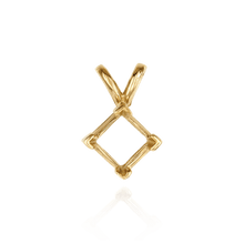 Load image into Gallery viewer, 14K Gold ITI NYC Square V-End Double Flat Wire Pendants in 14K Gold (2.50 mm - 5.00 mm)
