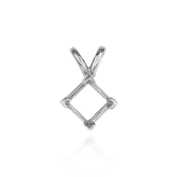 ITI NYC Square V-End Double Flat Wire Pendants in 14K Gold (2.50 mm - 5.00 mm)
