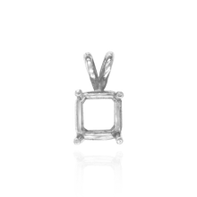 Load image into Gallery viewer, ITI NYC Square Four Prong Double Wire Pendants in 14K Gold (2.50 mm - 10.25 mm)
