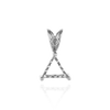 ITI NYC Triangle Shape Three Prong Filigree Pendants in 14K Gold (3.00 mm - 9.50 mm)