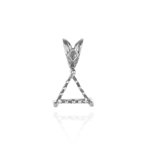 ITI NYC Triangle Shape Three Prong Filigree Pendants in 14K Gold (3.00 mm - 9.50 mm)