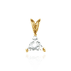 ITI NYC Triangle Shape Three Prong Filigree Pendants in 14K Gold (3.00 mm - 9.00 mm)