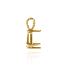 Load image into Gallery viewer, 14K Gold ITI NYC Triangle Shape Three Twin Prong Pendants in 14K Gold (3.50 mm - 9.50 mm)
