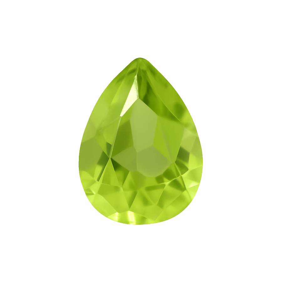 Pear Shape Peridot - August Birthstones