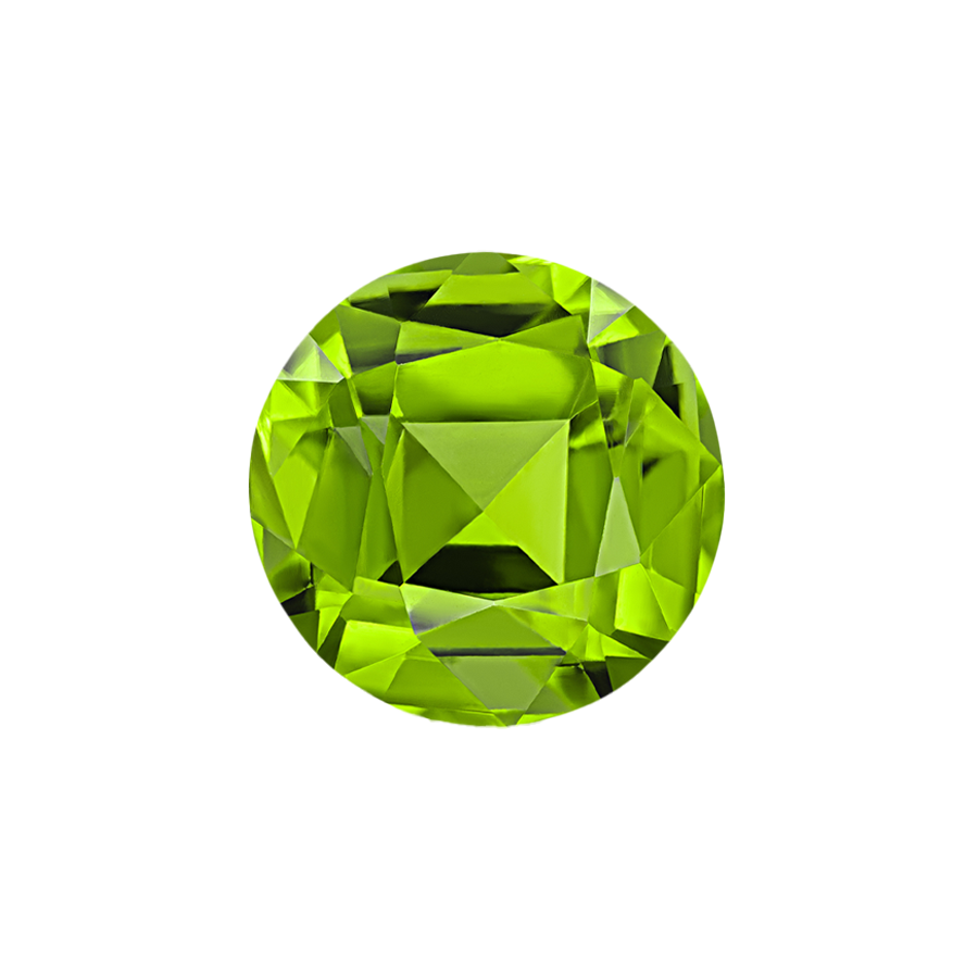Round Peridot - August Birthstones