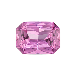 Emerald Shape AAA Natural Pink Tourmaline - October Birthstones