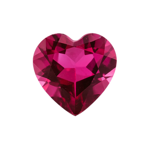 Heart AAA Natural Pink Tourmaline - October Birthstones