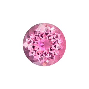 Round AAA Natural Pink Tourmaline - October Birthstones