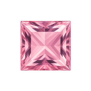 Square AAA Natural Pink Tourmaline - October Birthstones