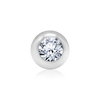 ITI NYC Round Dome Bezel in Sterling Silver (2.00 mm - 8.00 mm)