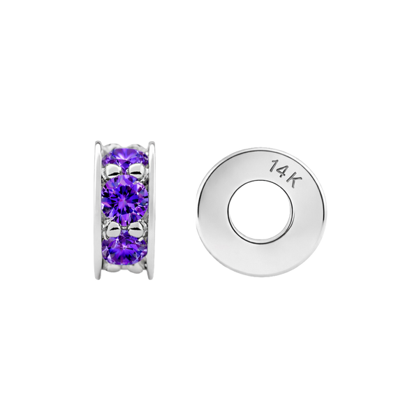 Gemstone Roundel Beads in 14K Gold (6.3 x 2.5 mm)