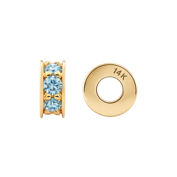 Gemstone Roundel Beads in 14K Gold (6.3 x 2.5 mm)