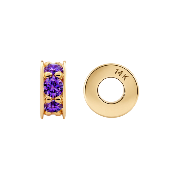 Gemstone Roundel Beads in 14K Gold (6.3 x 2.5 mm)